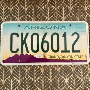 Arizona Grand Canyon State License Plate